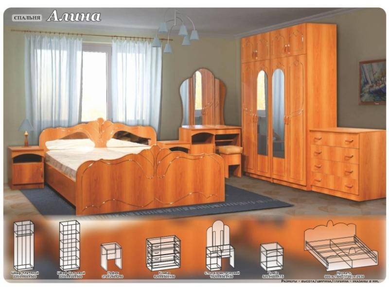спальный гарнитур алина в Костроме