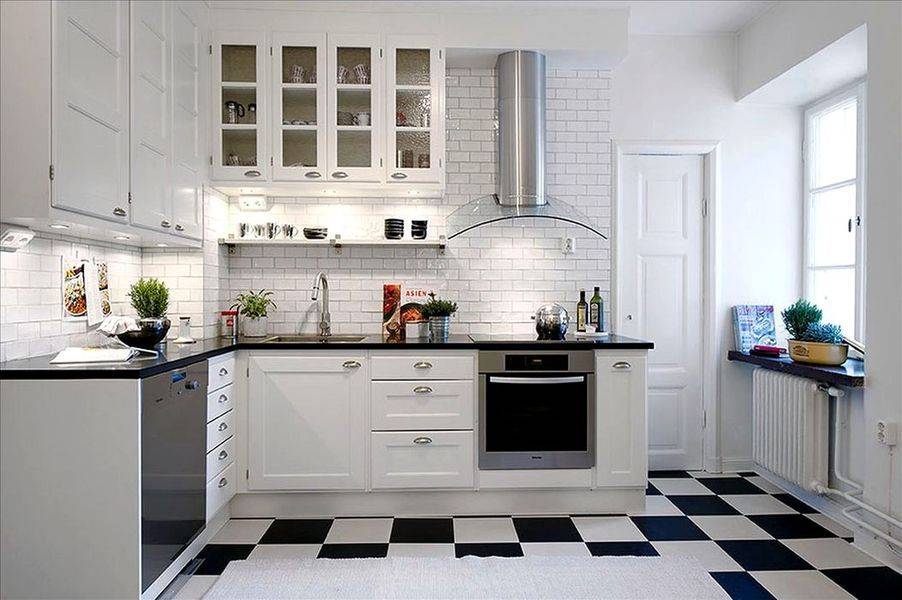 угловая белая кухня 008 в Костроме
