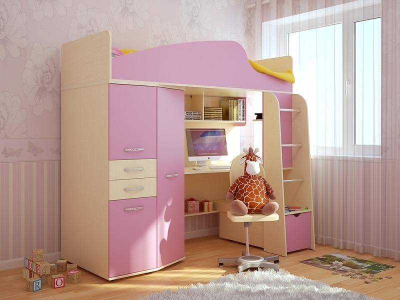 детская кровать нильс с компьютерным столом в Костроме