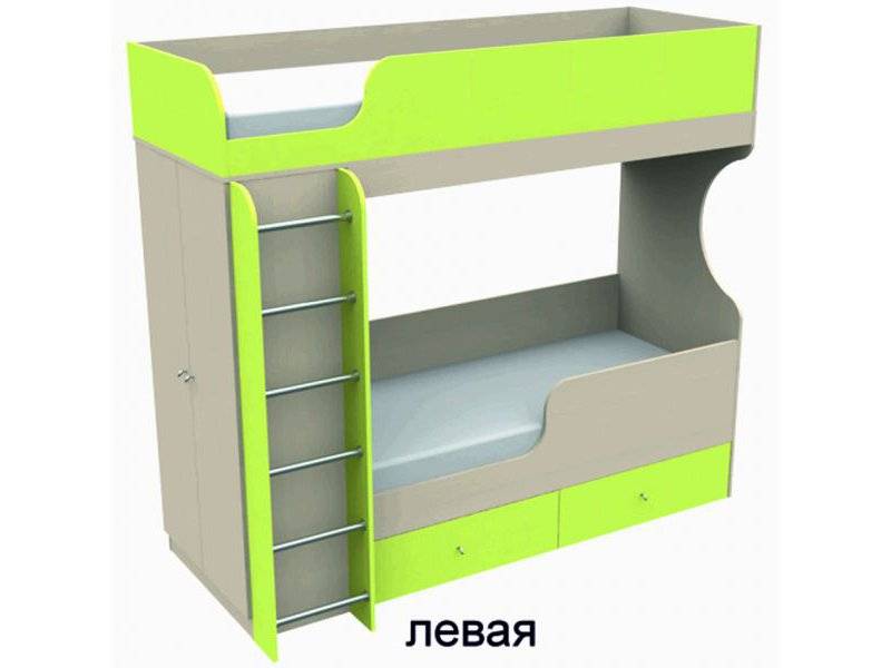 кровать двухъярусная со шкафом в Костроме