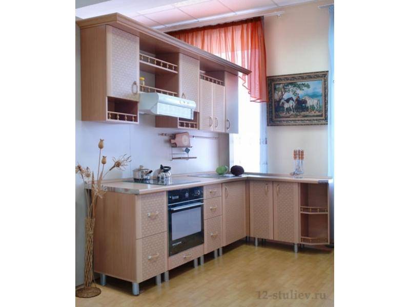 кухонный гарнитур угловой скиф рогожка в Костроме