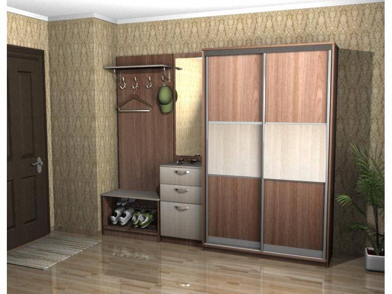 прихожая со шкафом-купе в Костроме