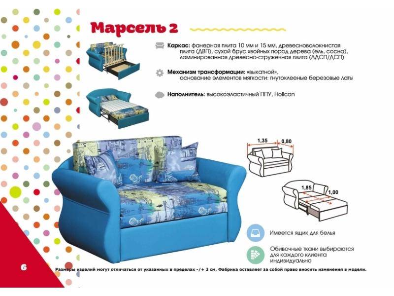 детский диван марсель 2 в Костроме