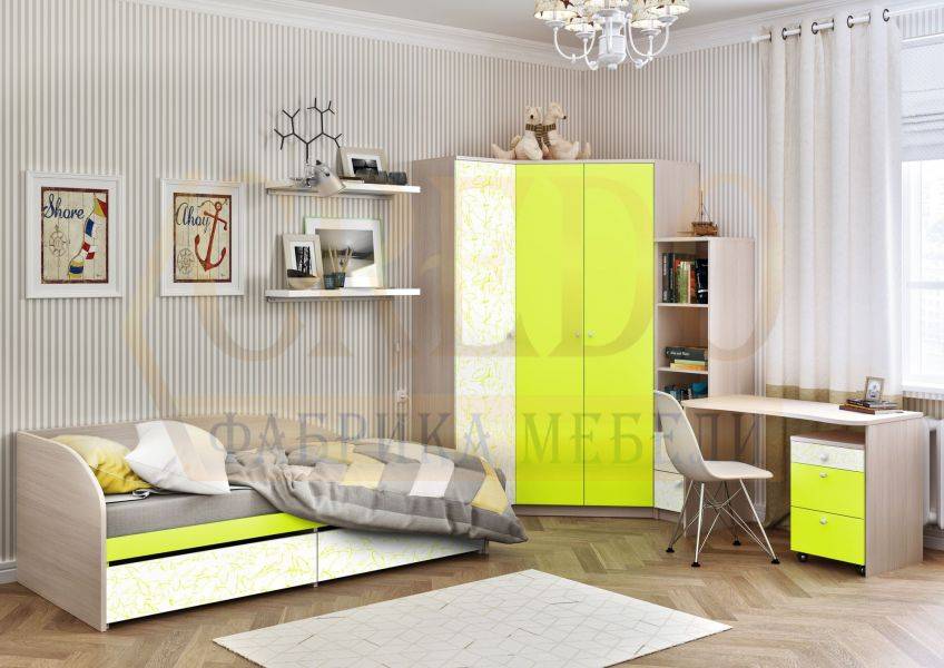 детская лайм с угловым шкафом в Костроме