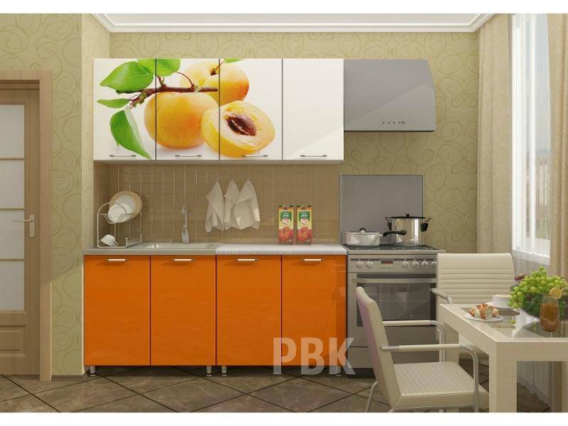 оранжевая кухня персик в Костроме