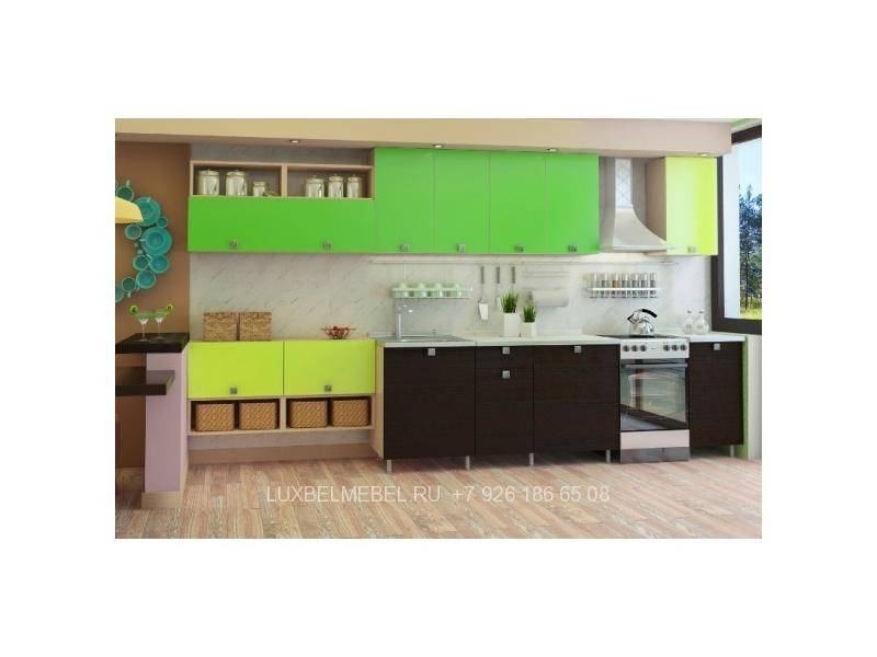 яркая кухня с фасадами дсп модель 002 в Костроме