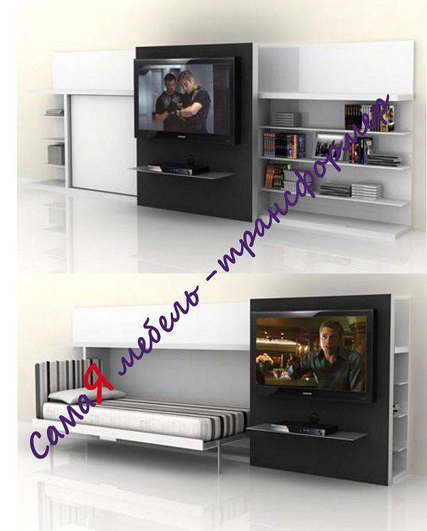 откидная односпальная кровать с tv в Костроме