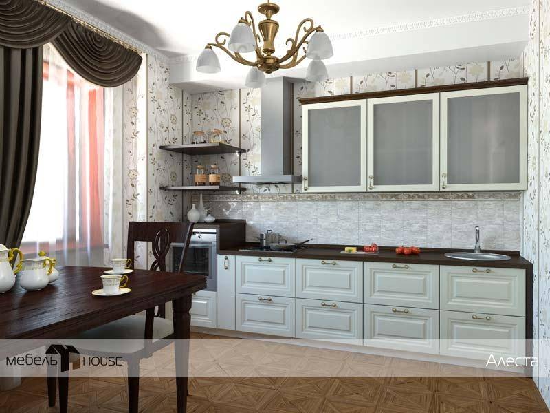 кухонный гарнитур прямой алеста в Костроме