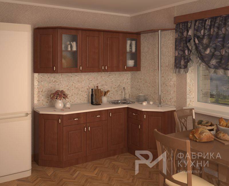 кухня орех квадро 2 угловая в Костроме