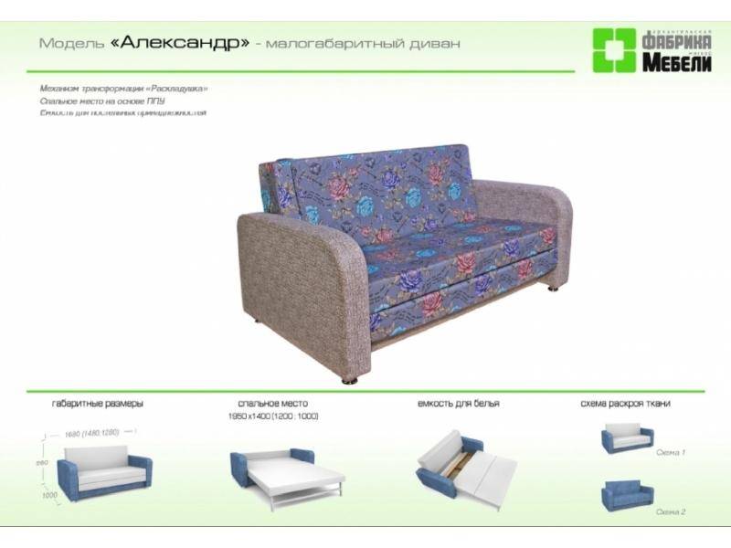 прямой диван александр в Костроме