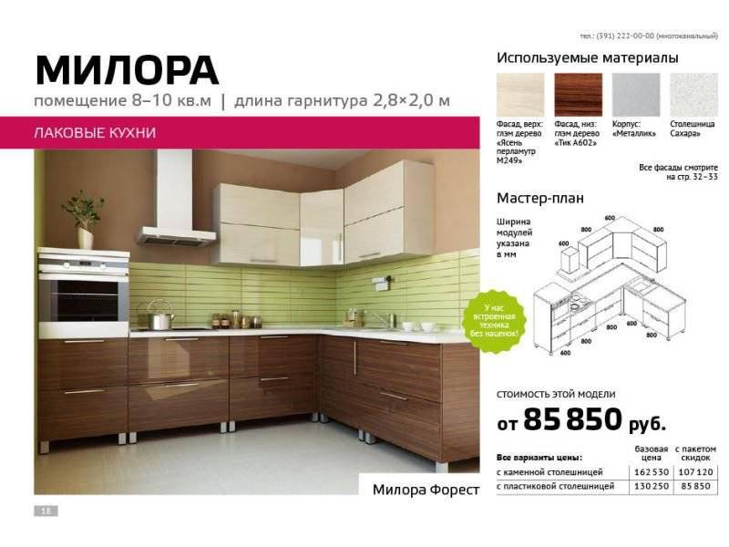 угловая кухня милора в Костроме