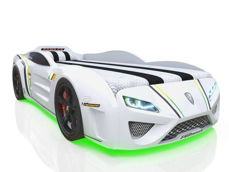 кровать-машина sportline белая в Костроме