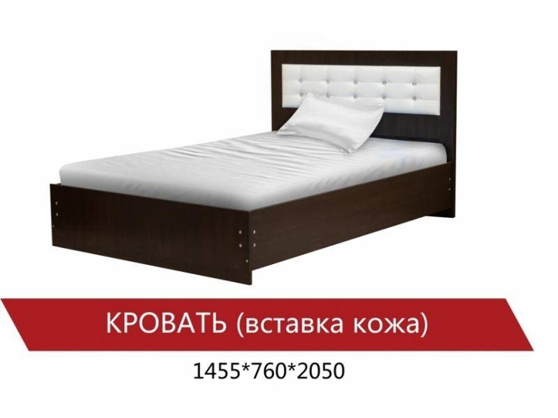 кровать со вставкой из кожи в Костроме