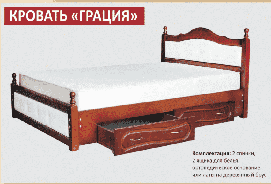 кровать греция с ящиками в Костроме