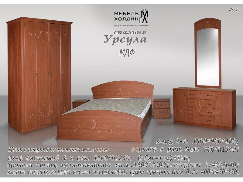 спальный гарнитур «урсула» в Костроме