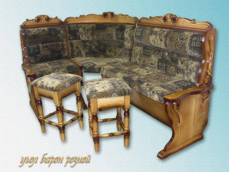кухонный уголок барон резьба в Костроме