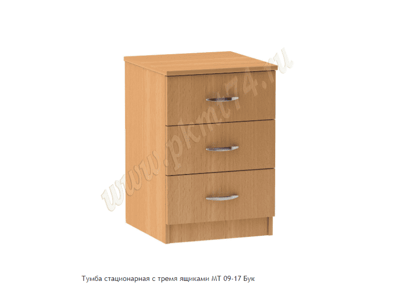 тумба стационарная с тремя ящиками в Костроме