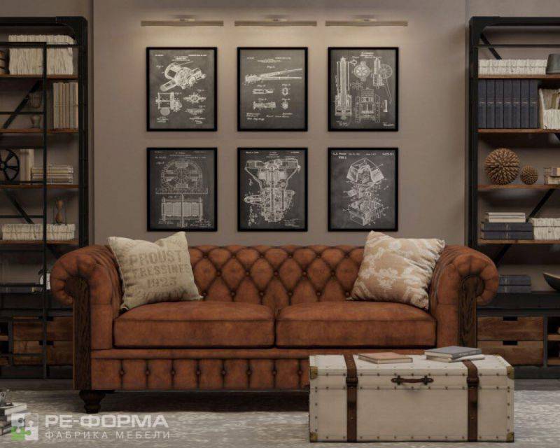 диван chesterfield 1 в Костроме