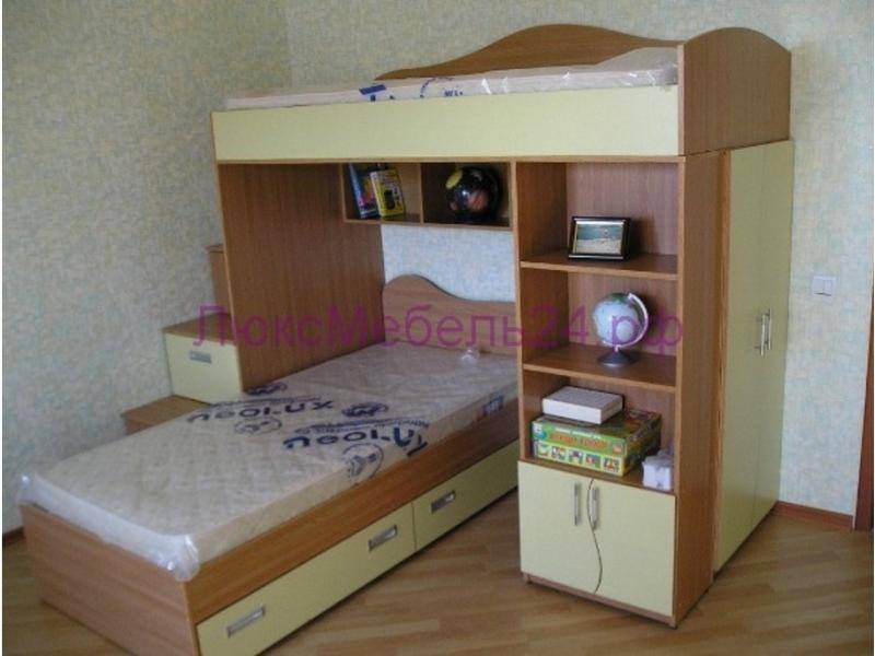 двухъярусная кровать со шкафом в Костроме