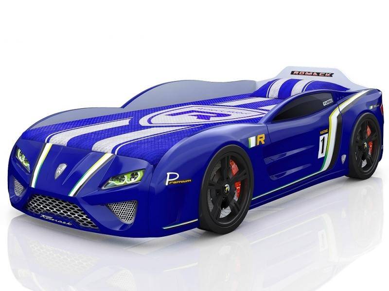 кровать-машина sportline синяя в Костроме