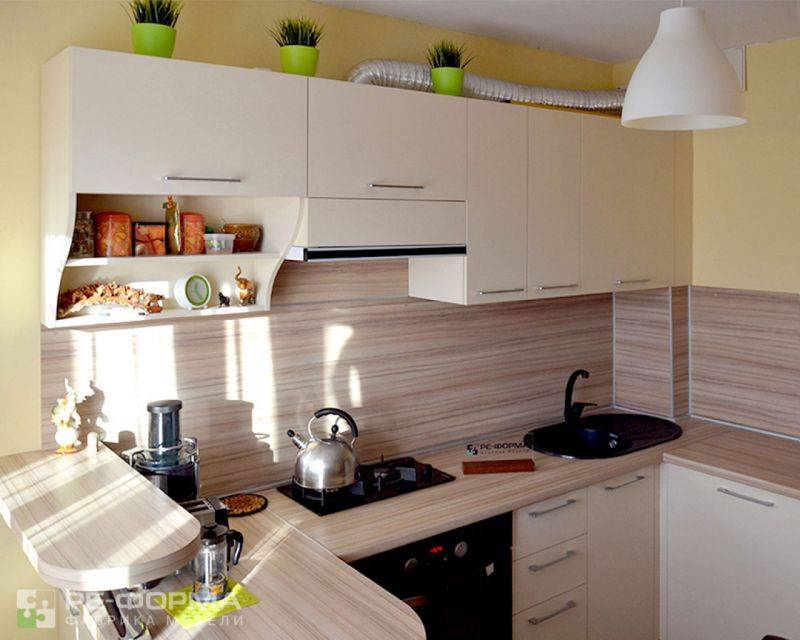 бежевая кухня 036 в Костроме