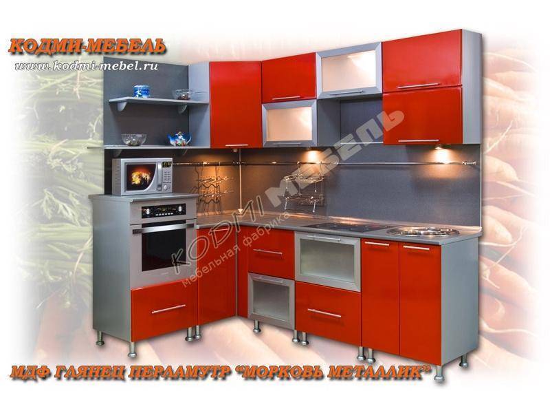 кухонный гарнитур угловой морковь в Костроме