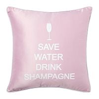 подушка с надписью save water drink shampagne в Костроме