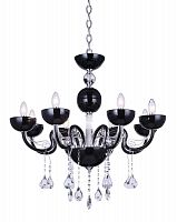 подвесная люстра crystal lux luccila sp8 черная в Костроме