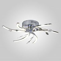 потолочная светодиодная люстра eurosvet windmill 90125/6 хром в Костроме