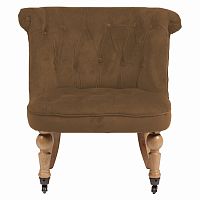 кресло amelie french country chair коричневое в Костроме