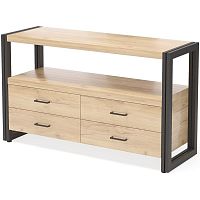 тумба под tv neo loft с 4 ящиками светло-коричневая в Костроме