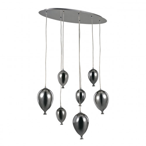 подвесная люстра ideal lux clown sp7 cromo в Костроме