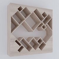 стеллаж геометрия беленый дуб от odingeniy в Костроме