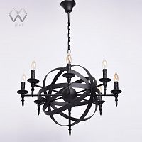 подвесная люстра mw-light замок 249017208 черная в Костроме