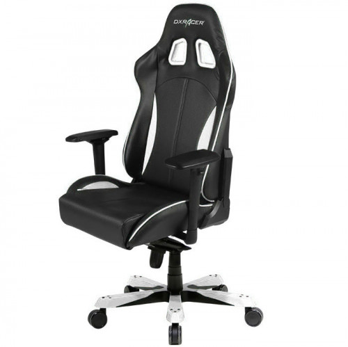 кресло геймерское dxracer king ks57 черно-белое в Костроме
