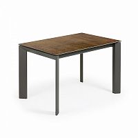 стол atta 120 (180)x80 антрацит, фарфор iron cort cc0184k10 от la forma (ex julia grup) в Костроме