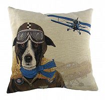 подушка с собакой-пилотом doggie fighters blue в Костроме