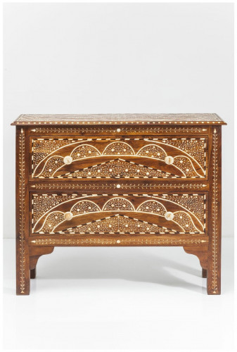 kare design комод sherazade, коллекция "шахерезада", ручная работа 100,5*85*35, палисандр, верблюжья кость, коричневый в Костроме