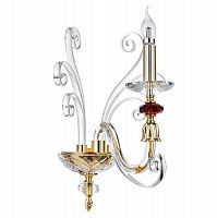 бра crystal lux catarina ap1 gold/transparent-cognac в Костроме