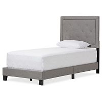 кровать paris linen upholstered gray 90х200 в Костроме