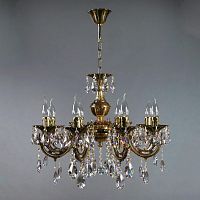 подвесная люстра ambiente aria 8818/8 pb tear drop бронза в Костроме