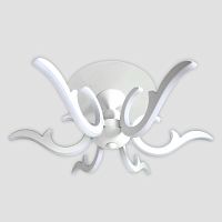 потолочная светодиодная люстра ambrella light orbital classic fk77/6 wh 200w d720 в Костроме
