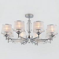 потолочная люстра eurosvet amalfi 60081/8 хром в Костроме