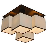 потолочная люстра arte lamp quadro a4402pl-4bk в Костроме