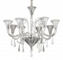 подвесная люстра ideal lux santa sp8 transparente в Костроме