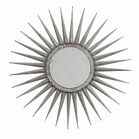 зеркало-солнце серебряное диаметр 76 см starburst в Костроме