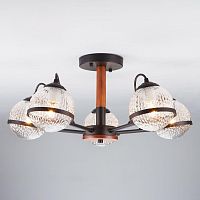 потолочная люстра eurosvet livia 70081/5 черный в Костроме