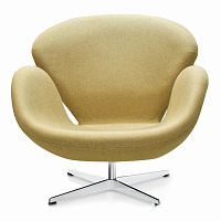 кресло swan chair бежевое в Костроме