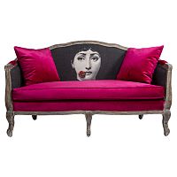 диван «комплимент руж» fornasetti прямой красный с черным в Костроме