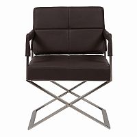 кресло aster x chair темно-коричневое в Костроме